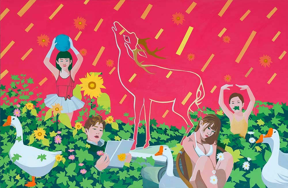 Deer by Shi Yanliang