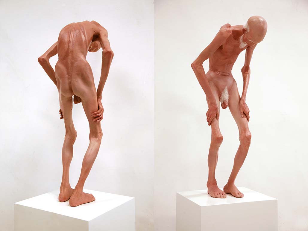 Cai Lei Old Man Sculpture