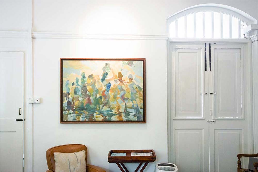 Beach Girls artwork by U Lun Gywe in home