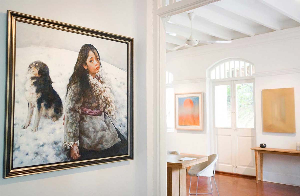 Artworks in the home of Olivier Simottel