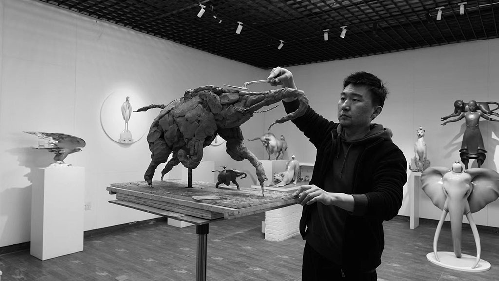 In the studio with Chinese sculptor Zhao Kai
